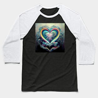 Water Hearts Of Love 10 Baseball T-Shirt